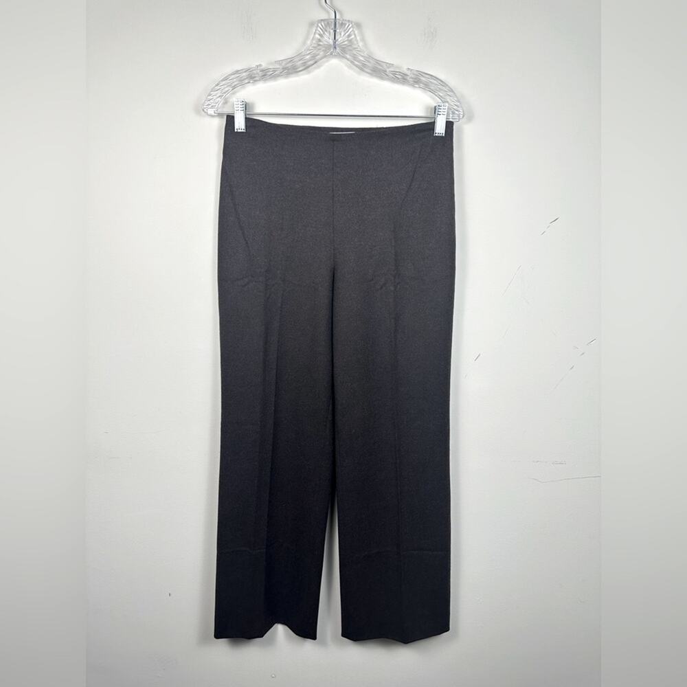 Gunex Cropped Trousers Women 6 Burgundy Heather Excellent Italian Virgin Wool